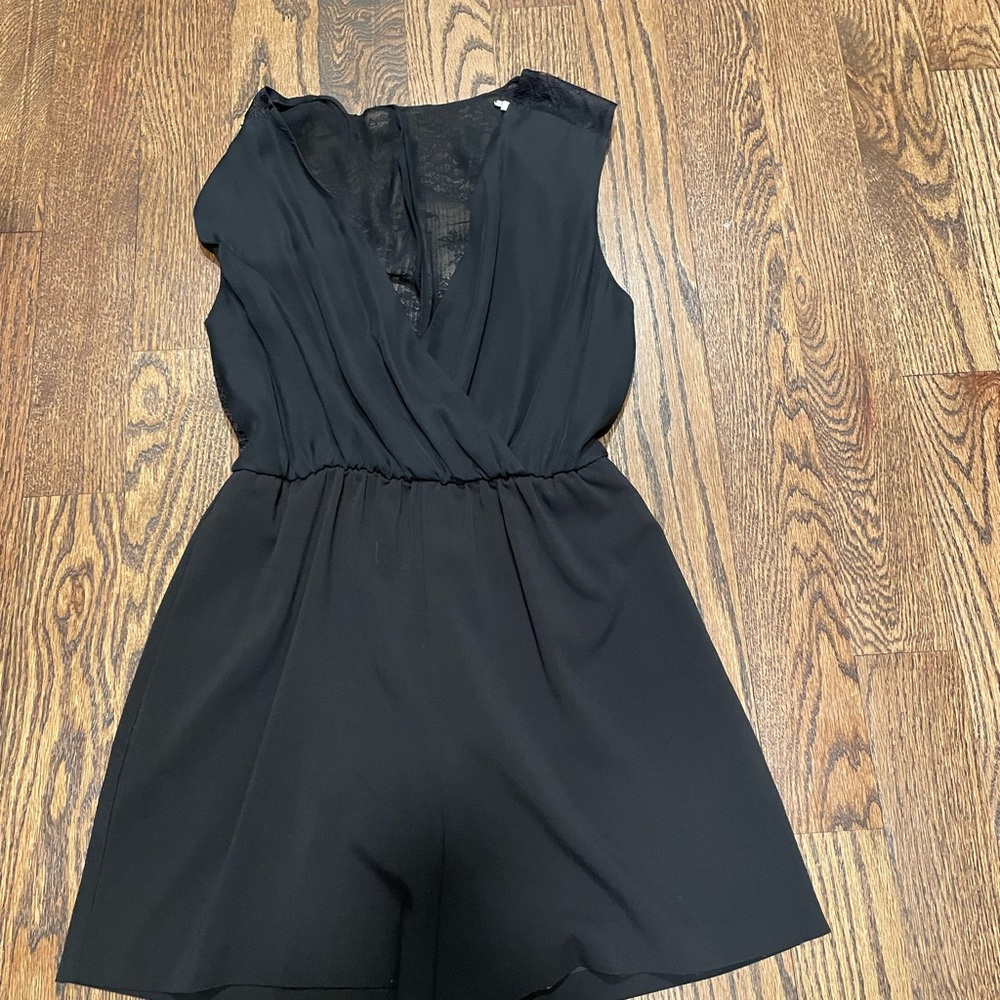 Alice and Olivia Black shorts romper